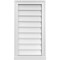 Ekena Millwork Vertical Surface Mount PVC Gable Vent w/ 2"W x 2"H , Brickmould Sill Frame, 16"W x 30"H GVPVE16X3003SN - alternate 1